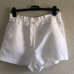 Reiss Macey white shorts, US 6